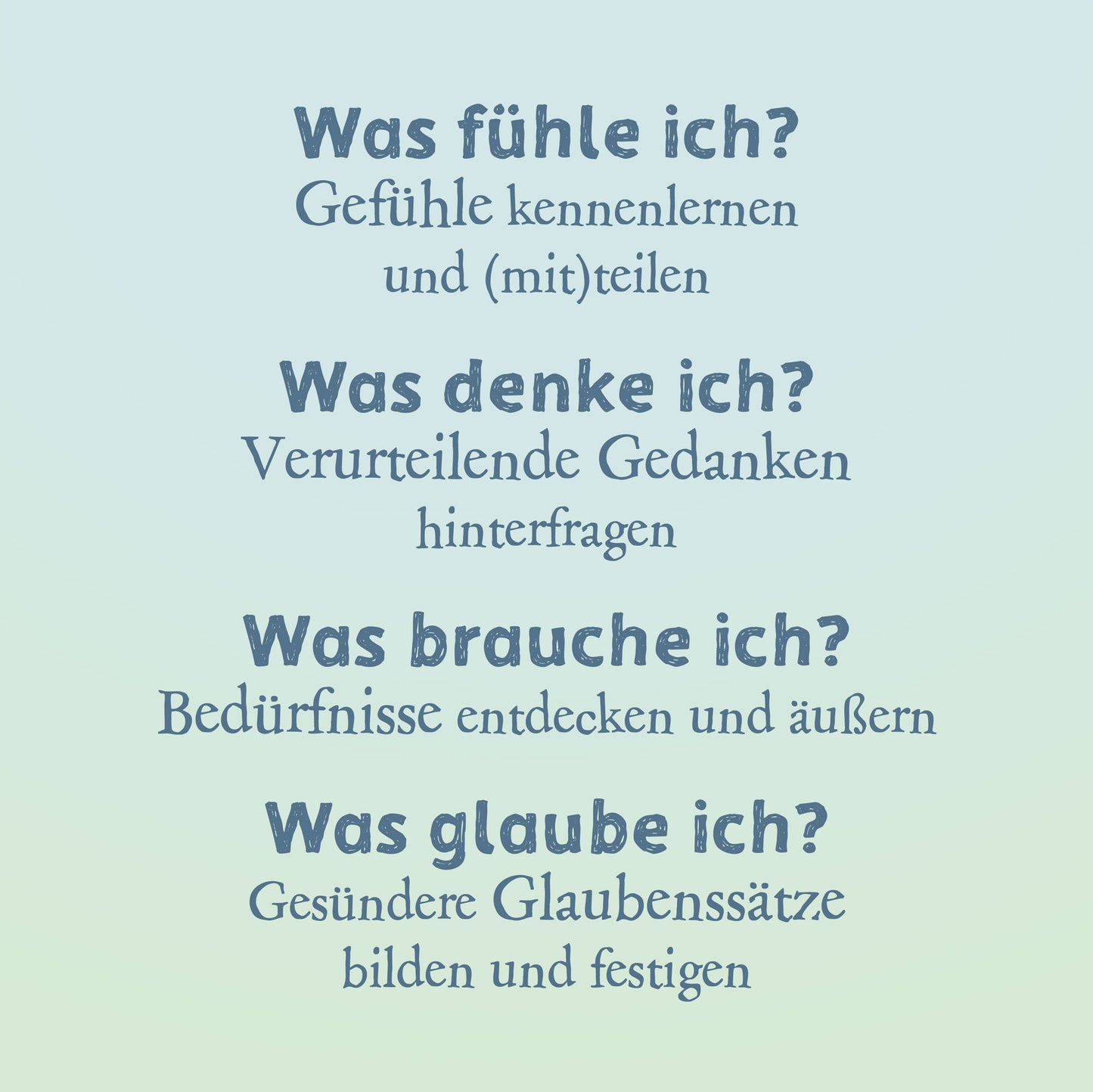 Was bewegt dich? Quartett der Gefühle und Bedürfnisse