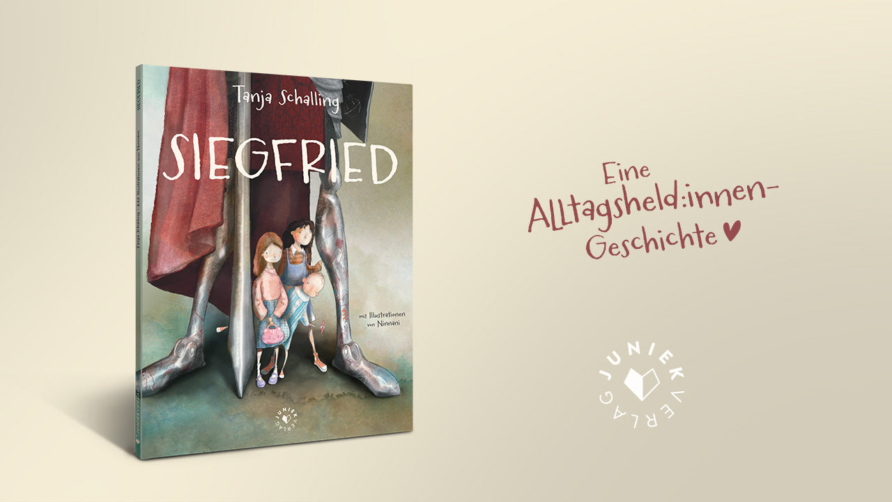 Video laden: In unserer Zeit sind Mütter und Alleinerziehende die oft übersehenen Held:innen. Das herzerwärmende Kinder-/Mamabuch &quot;SIEGFRIED&quot; möchte das sichtbar machen, Aufmerksamkeit schaffen und wertschätzen. Die Autorin Tanja Schalling hat mit ihren Gedichten auf TikTok  – @vallemariepoetry – schon viele große und kleine Menschenherzen berührt. Nun ist die liebevolle Alltagsheld:innen-Geschichte auch in gedruckter Form über den JUNIEK VERLAG erhältlich.   (Mit Illustrationen von Ninanni)