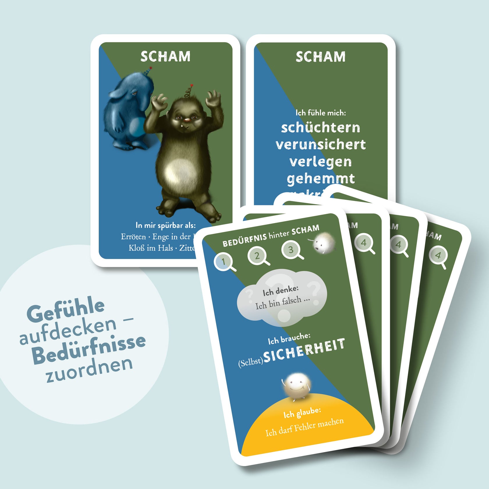 JUNIEK VERLAG 'What Moves You?' Card Game - Feelings & Needs Quartet, Emotional Intelligence Tool